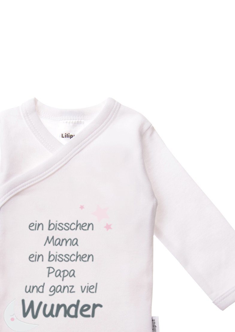 Liliput Wickelbody Mummy + Daddy (2-tlg) mit niedlichen Frontprints – Bild 4 von 5