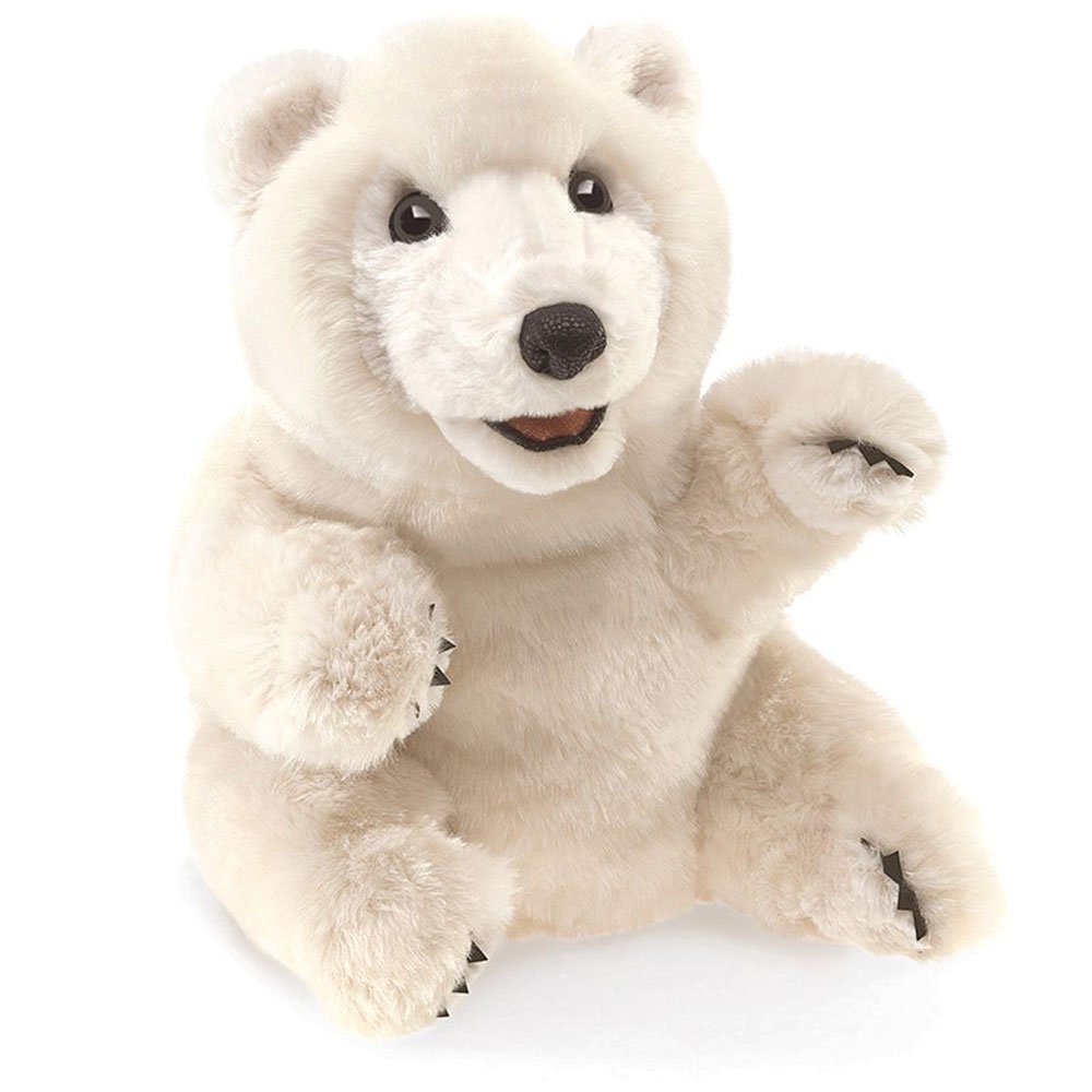Folkmanis Панч и Джуди Handpuppe Folkmanis Sitzender Eisbär 3103 (Packung)