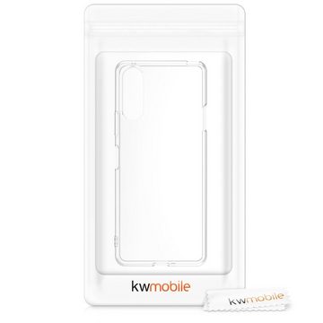 kwmobile Handyhülle Hülle für Sony Xperia 10 II, Silikon Handyhülle transparent - Handy Case gummiert