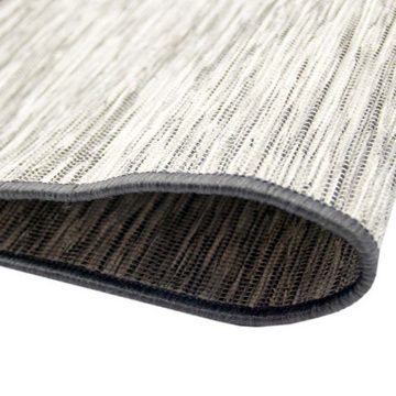 Outdoorteppich Indoor & Outdoor Teppich beidseitig verwendbar Sisaloptik Anthrazit, Teppich-Traum, rechteckig, Höhe: 5 mm