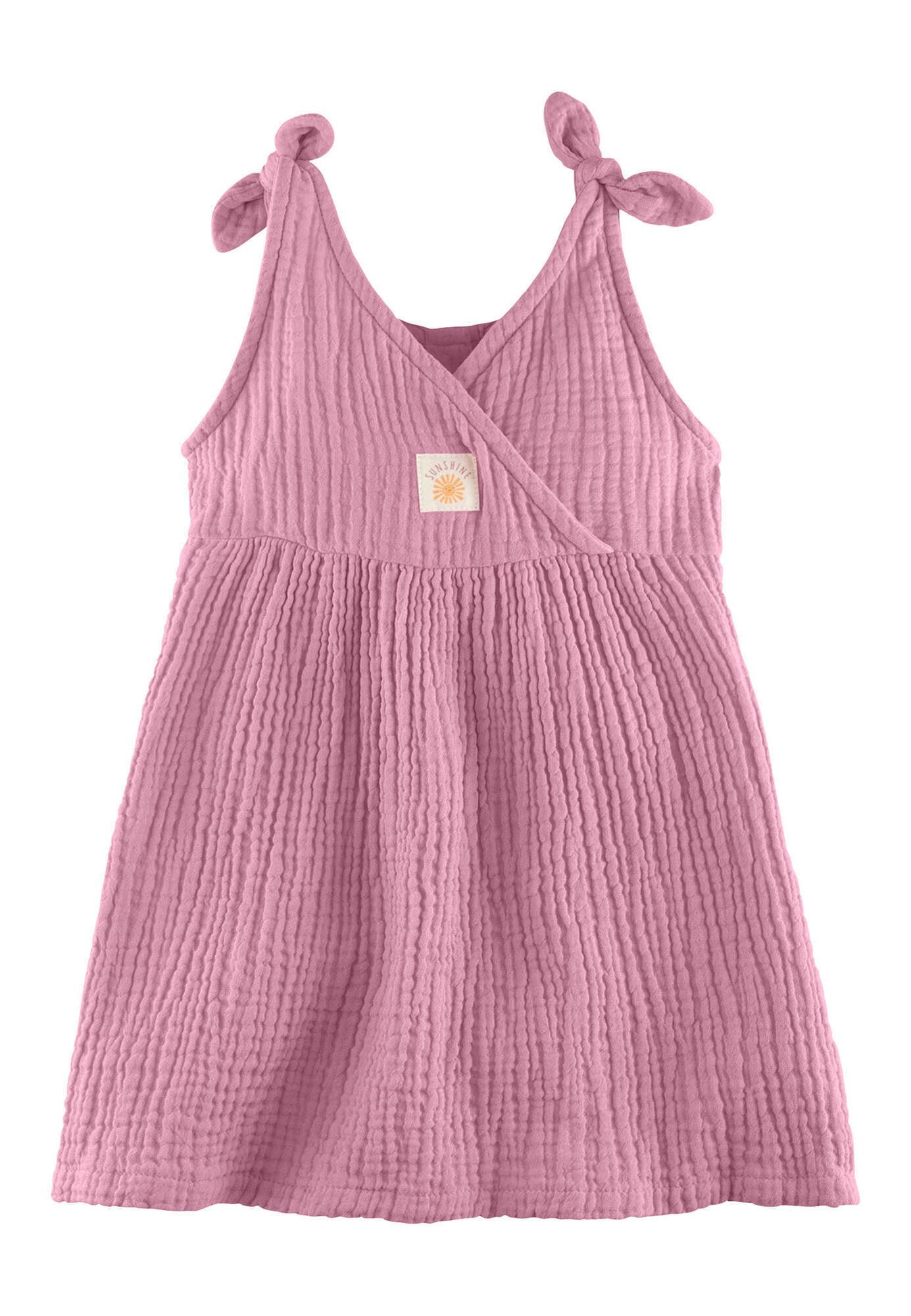 Hessnatur A-Linien-Kleid Musselin aus reiner Bio-Baumwolle (1-tlg)