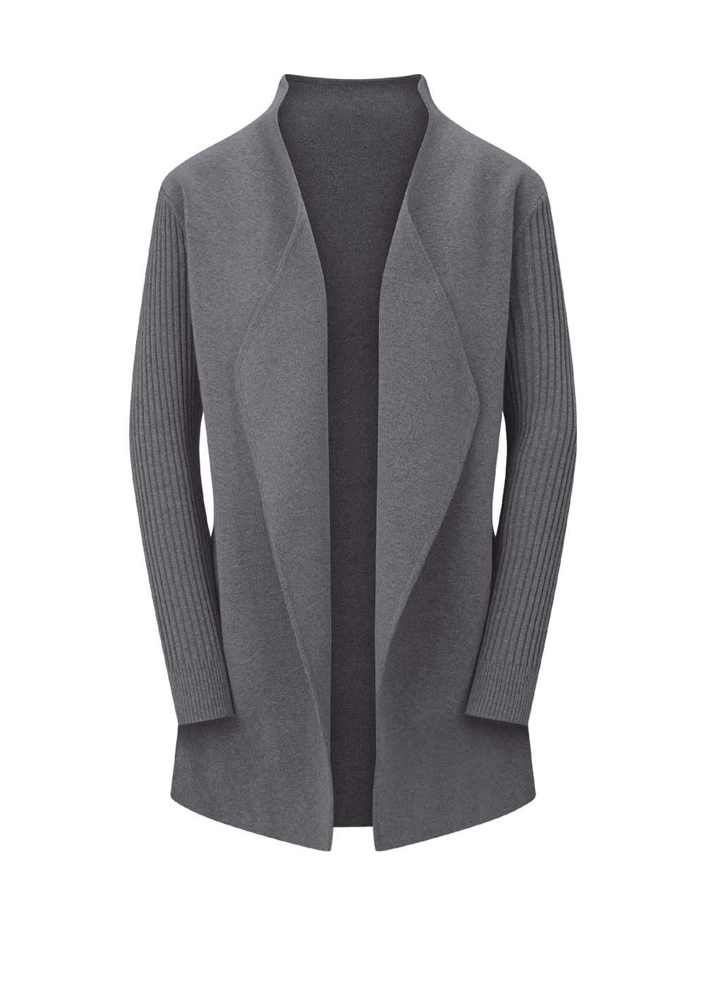 grau Strickjacke, creation L Damen L CRéATION Strickjacke