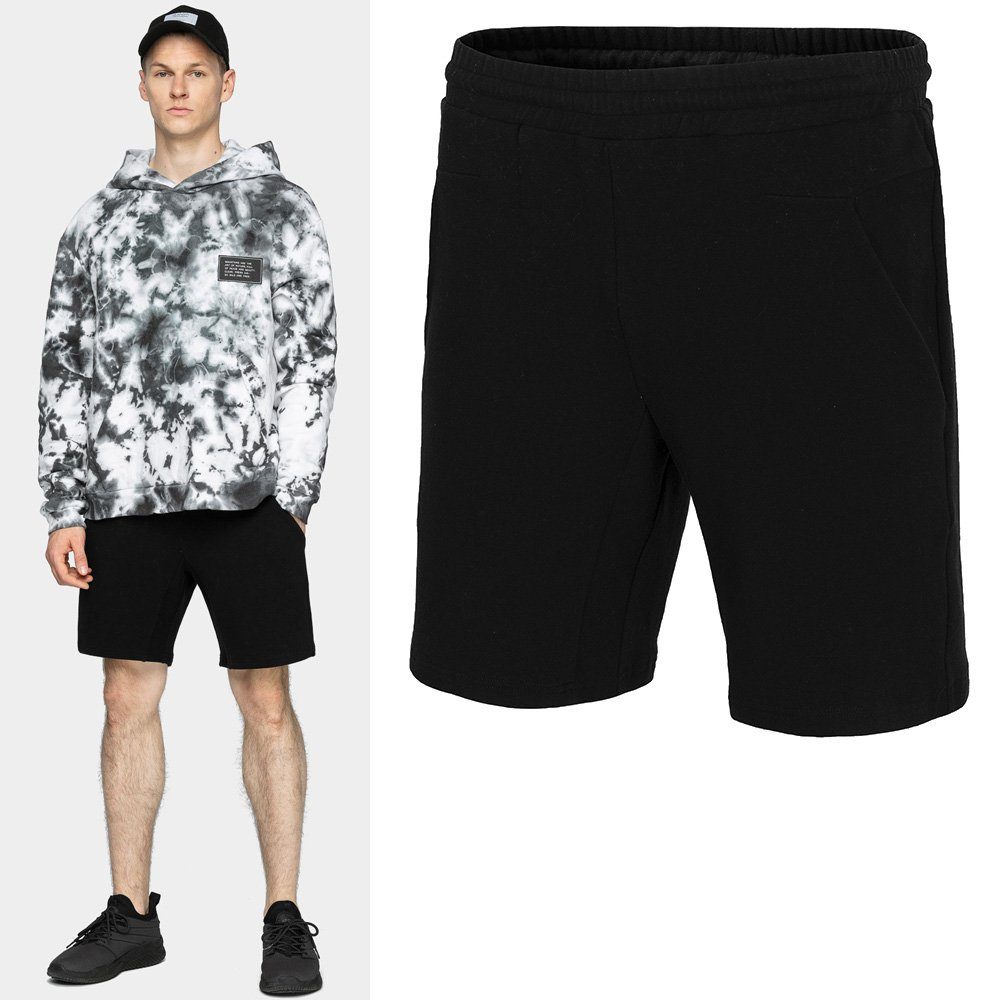 4F Trainingstights Outhorn - kurze Baumwollshorts Sweatshort Herren, schwarz