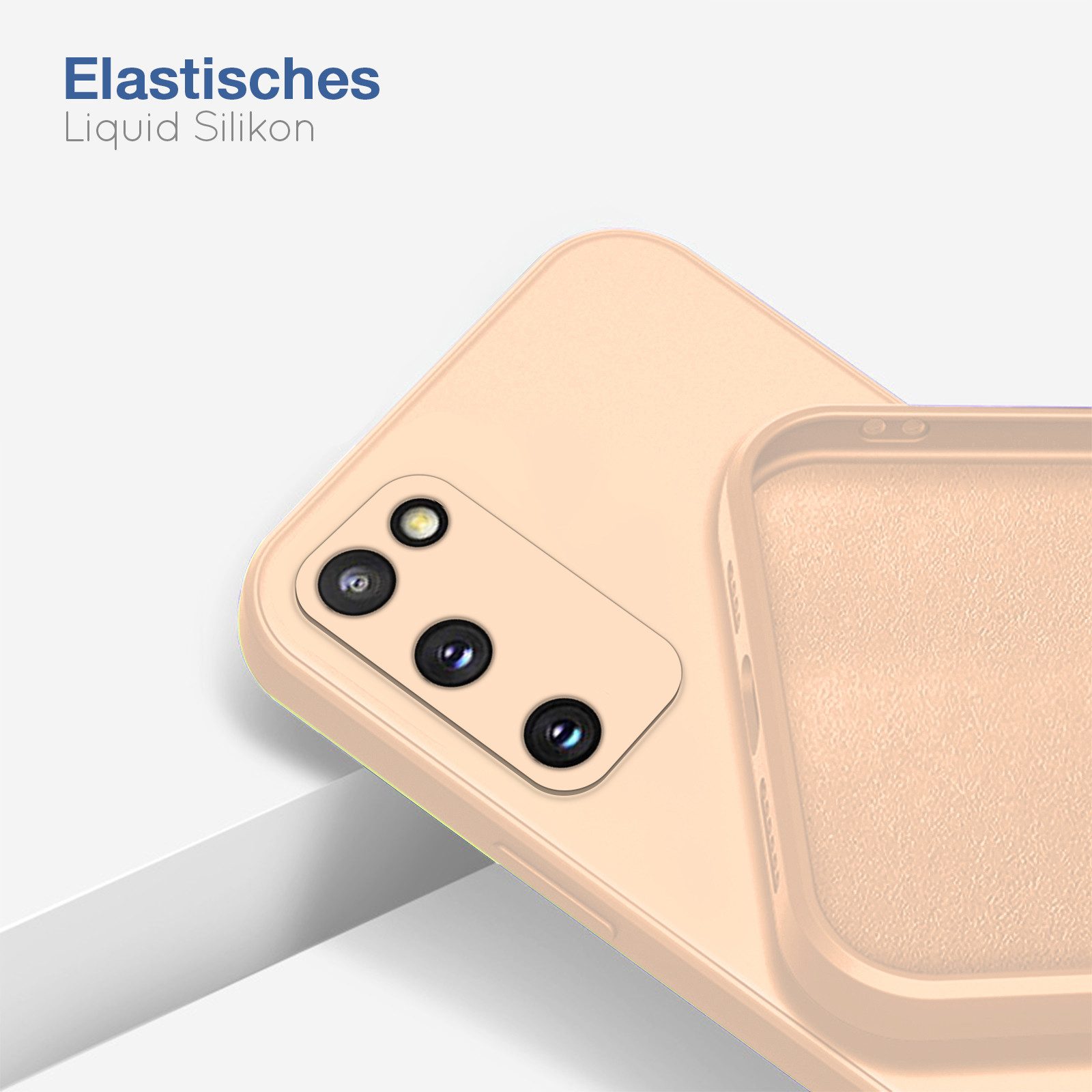Tec-Expert Handyhülle SoftGrip Cover Hülle für Samsung Galaxy S20 FE, Handy Case Bumper integrierter Kameraschutz flexibel