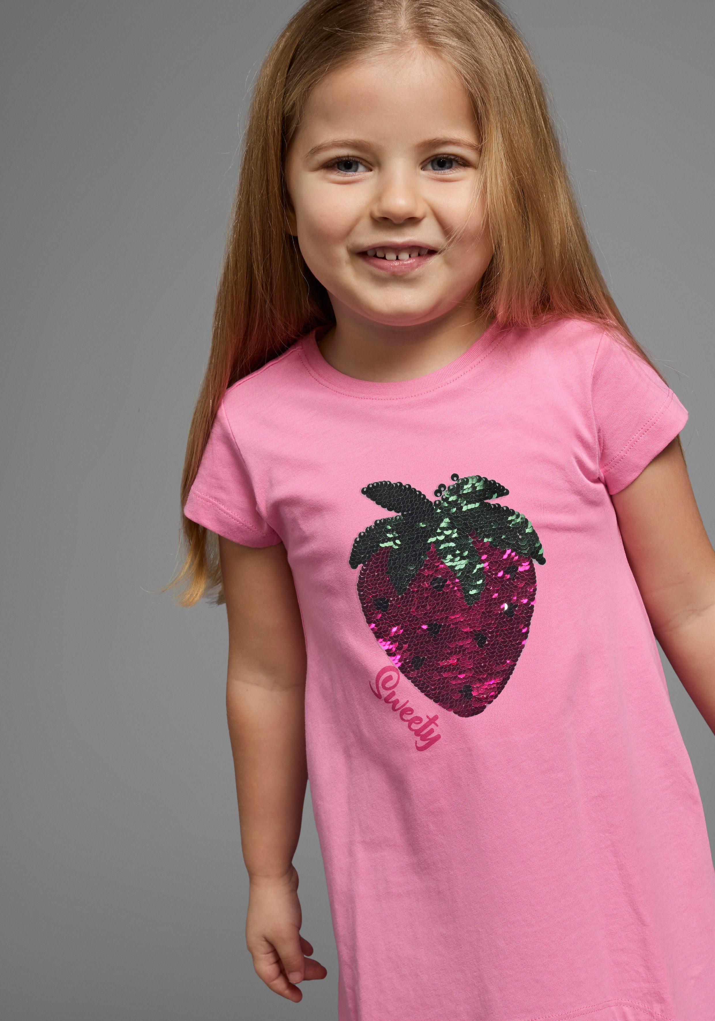 KIDSWORLD Shirt & Leggings 2tlg. Set T-Shirt + Leggings mit Wendepailletten (Set, 2-tlg., 2) in 2 Farbvarianten zu tragen