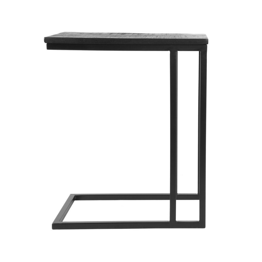 RINGO-Living Beistelltisch aus 620x350x500mm, Schwarz Holz Beistelltisch in Möbel Kanye
