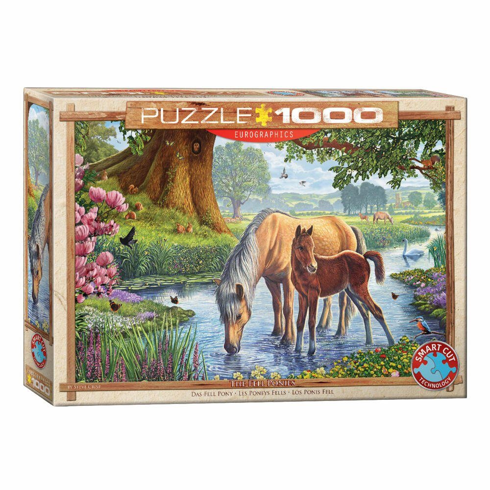 EUROGRAPHICS Puzzle Fell Ponies von Steve Crisp, 1000 Puzzleteile