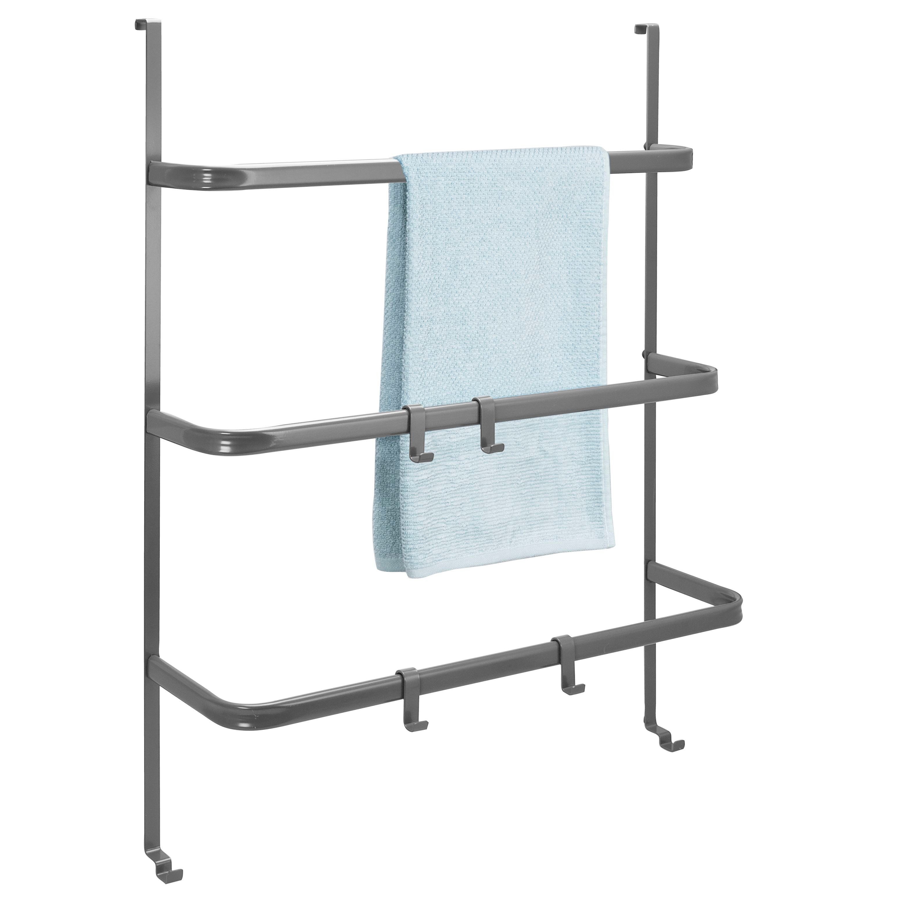 bremermann Handtuchhalter Tür-Hängeregal aus Metall, 3 Handtuchstangen und günstig online kaufen