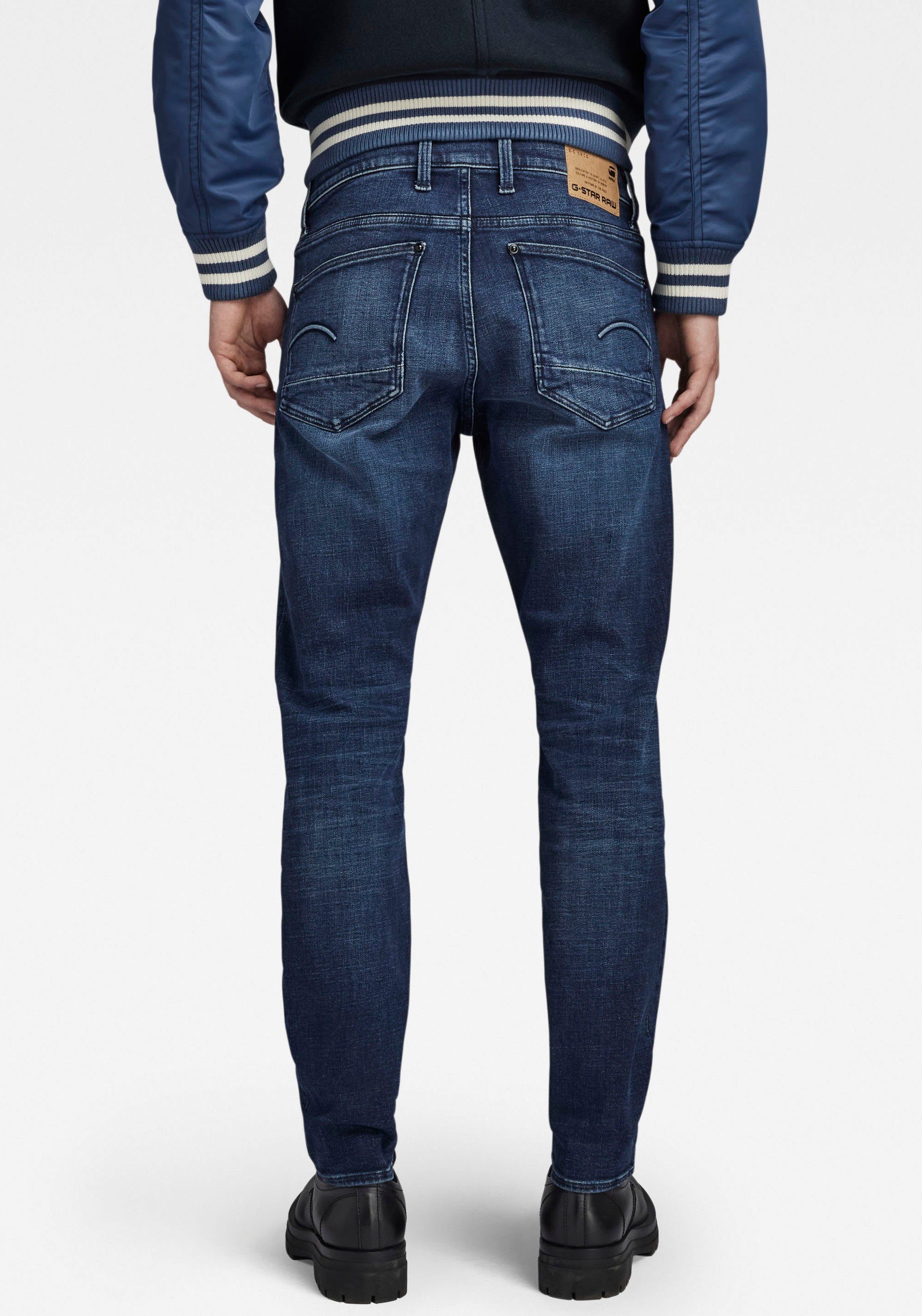 Skinny-fit-Jeans G-Star in worn blue himalayan RAW