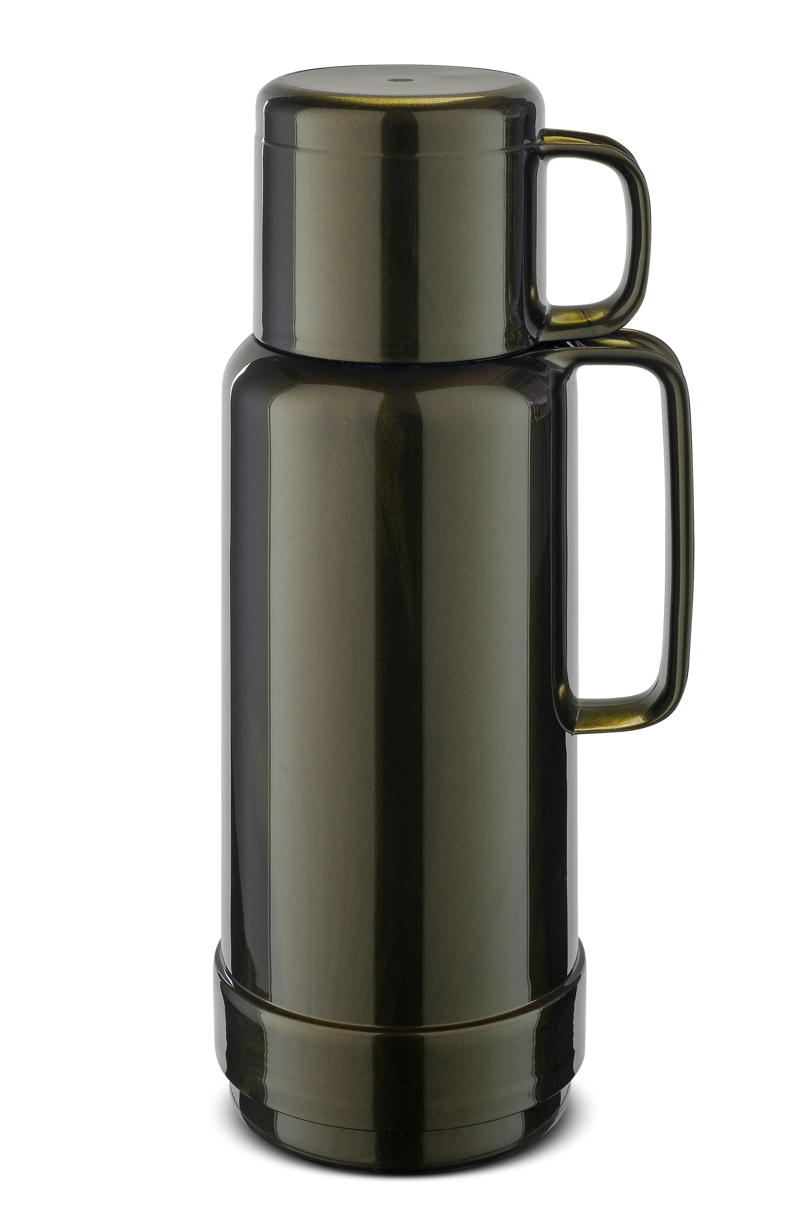 ROTPUNKT Isolierkanne Premium Thermoflasche 0,75 Liter I Glaseinsatz I voller Geschmack 80, 0.75 l, Glaskolben aus doppelwandigem Rosalin-Glas