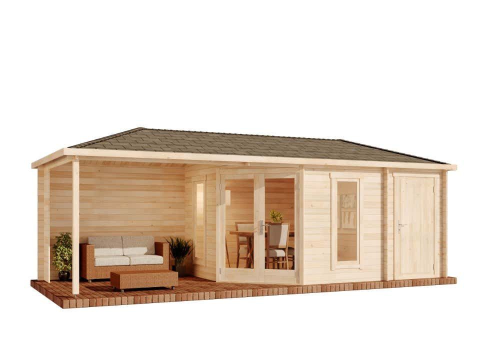 Alpholz Gartenhaus Holz 5-Eck Liwa mit günstig online kaufen