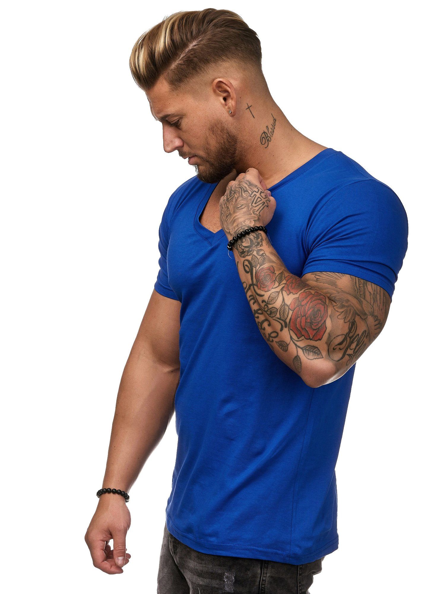 (1-tlg) BS500 Blau T-Shirt T-Shirt Code47