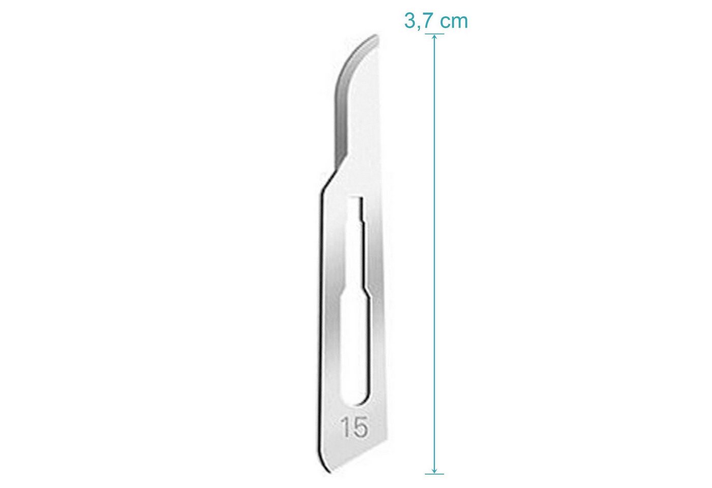 Thumbnail - May Cuttermesser Set 50 Stück Skalpellklingen Figur 15 aus Karbonstahl