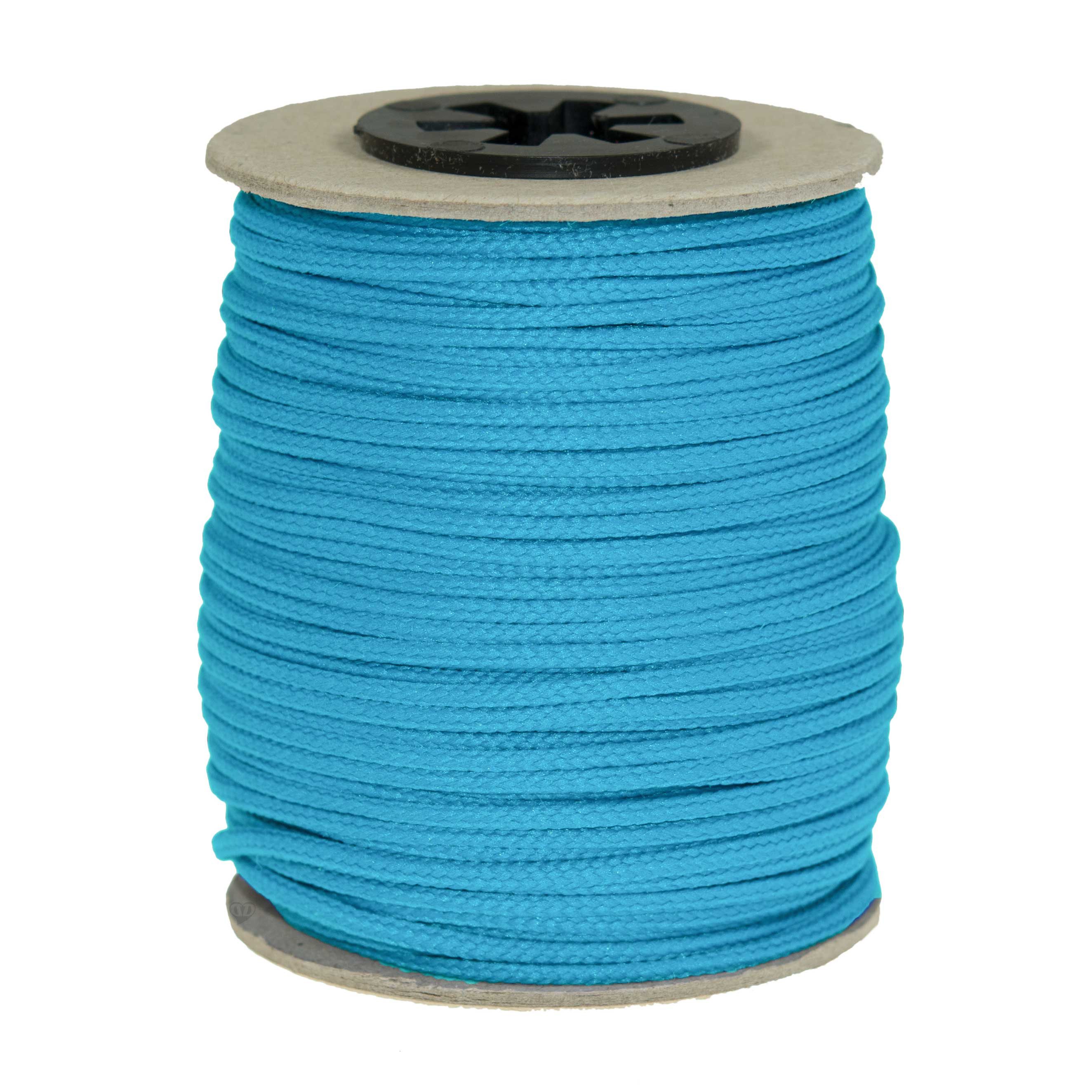 maDDma Kordel 50 Meter Polyesterschnur / Flechtschnur 2mm - 8-fach geflochten!, himmelblau