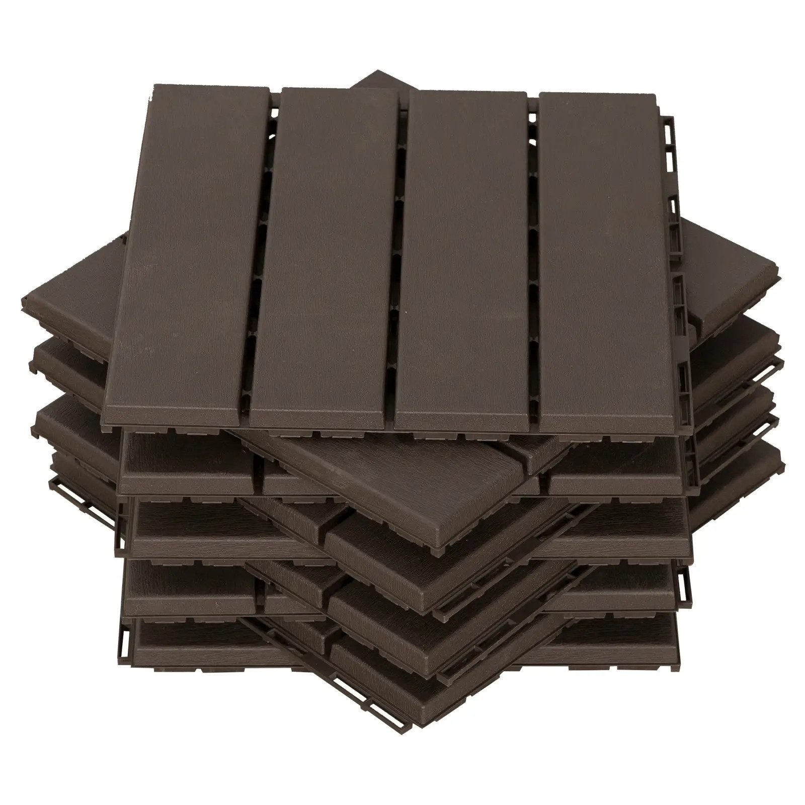 BlingBin Klickfliesen Terrassenfliesen Balkonfliesen Bodenbelag Fliese, 9 St., mit Klicksystem,für Terrasse,Balkon, 30x30x2cm,9 Stück,0,81,mit Klicksystem,für Terrasse,Balkon