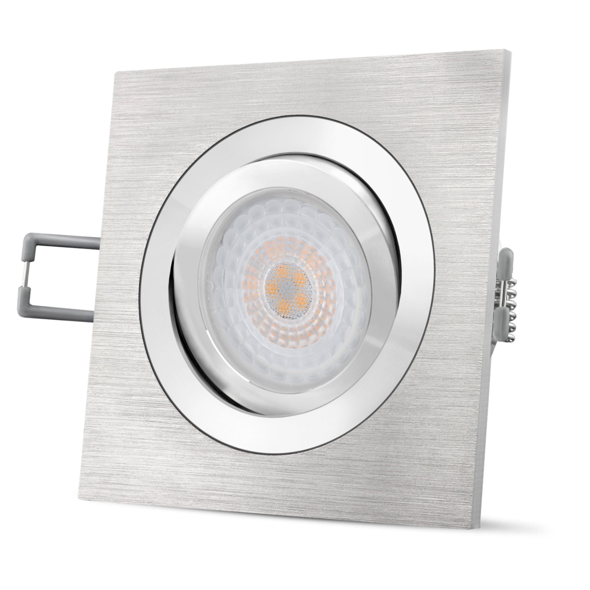 SSC-LUXon LED Einbaustrahler QF-2 LED Einbaustrahler flach & schwenkbar in Alu gebuerstet