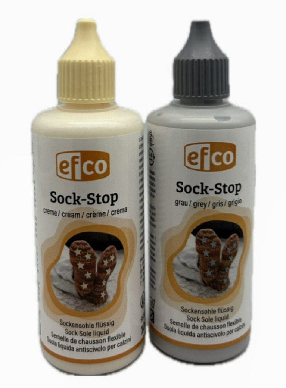 creme und grau : efco 9580802 9580886 grau creme, 2 Stück