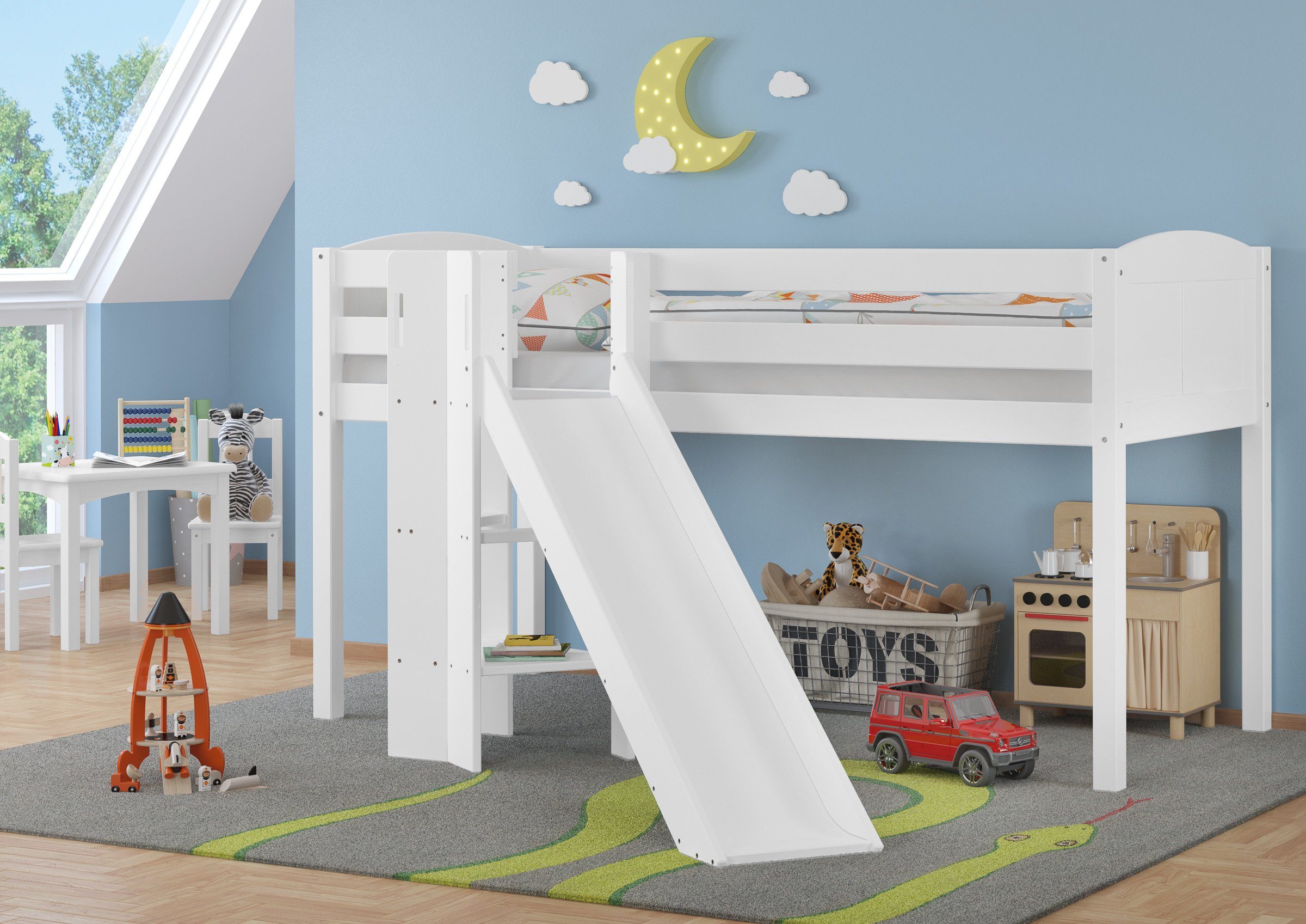 ERST-HOLZ Bett Schönes Spielbett für Kinder günstig online kaufen