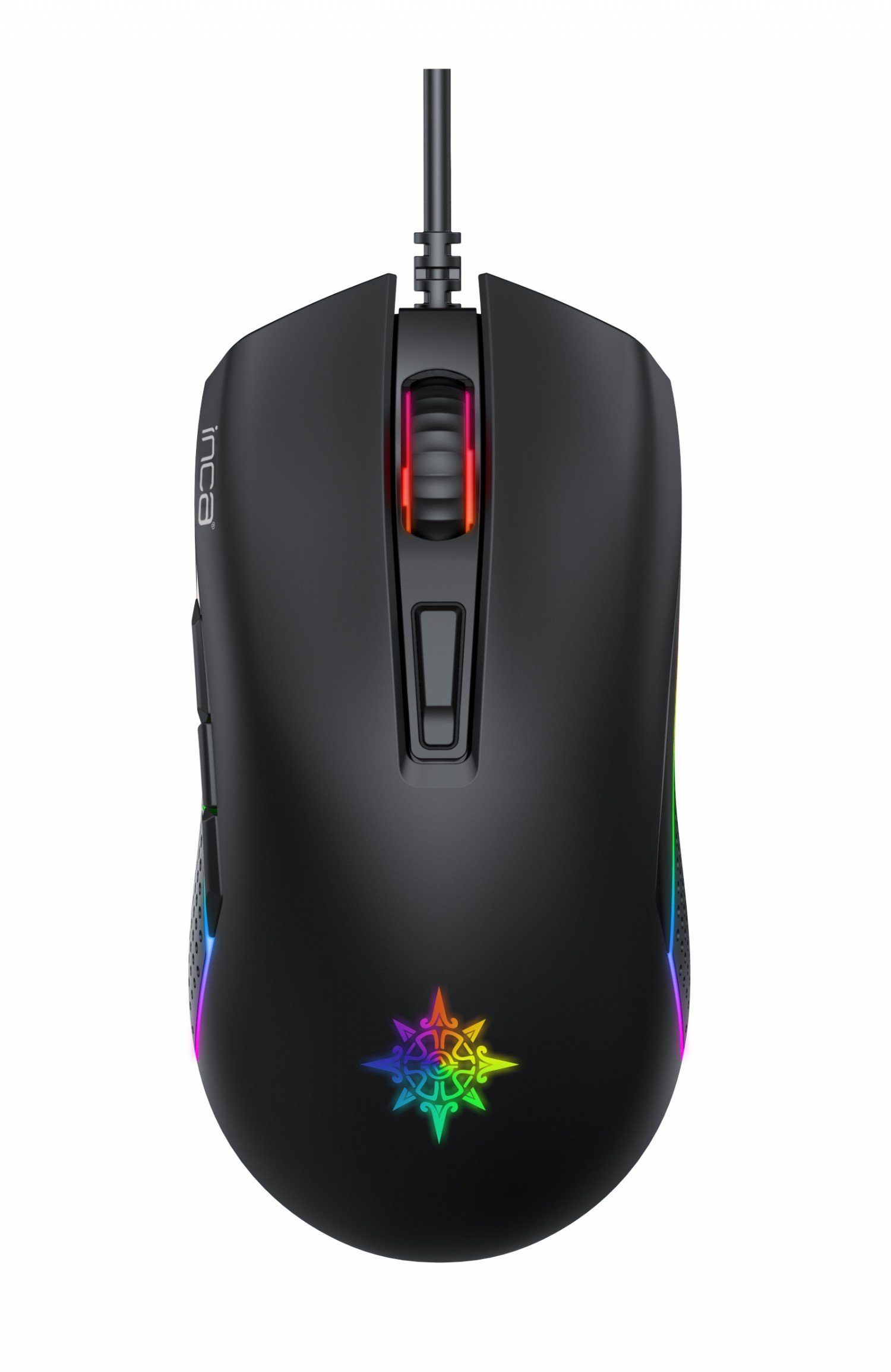 INCA IMG-GT14 Optisch Gaming Maus Mouse 3600 DPI RGB-Logo Gaming-Maus