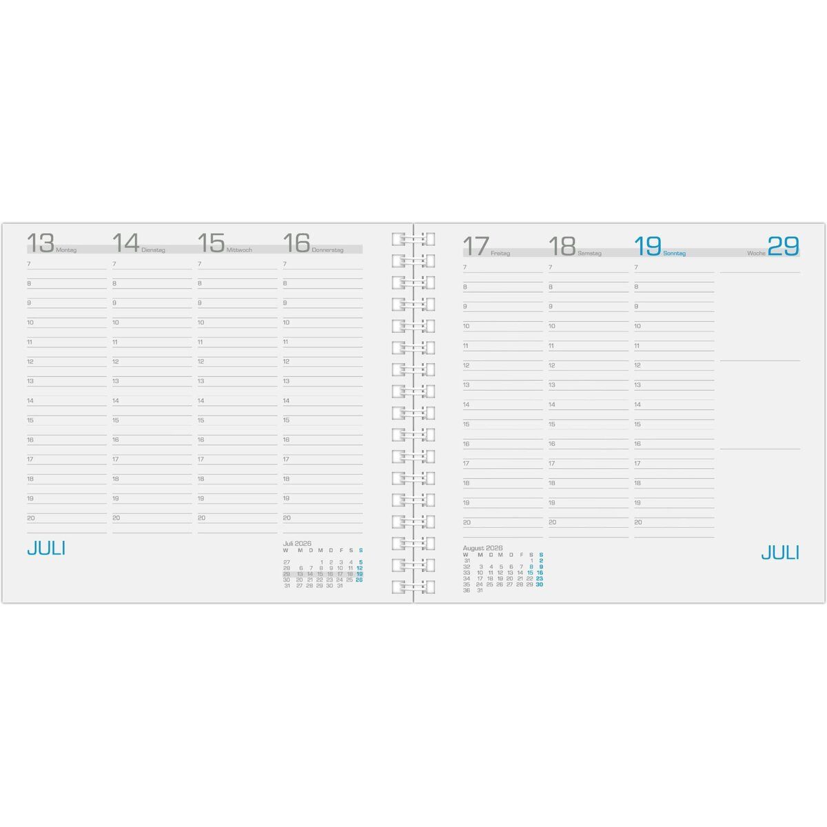 ZETTLER Buchkalender Wochenbuch Assessor 790 15,8x14,7cm 1 Woche/2 Seiten 2027