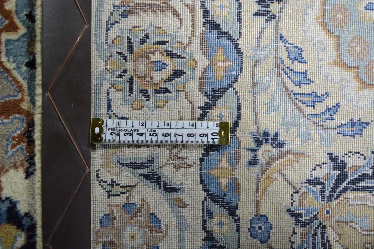 Orientteppich Keshan 341x454 Handgeknüpfter Orientteppich Nain Perserteppich, mm Trading, 12 rechteckig, Höhe: 