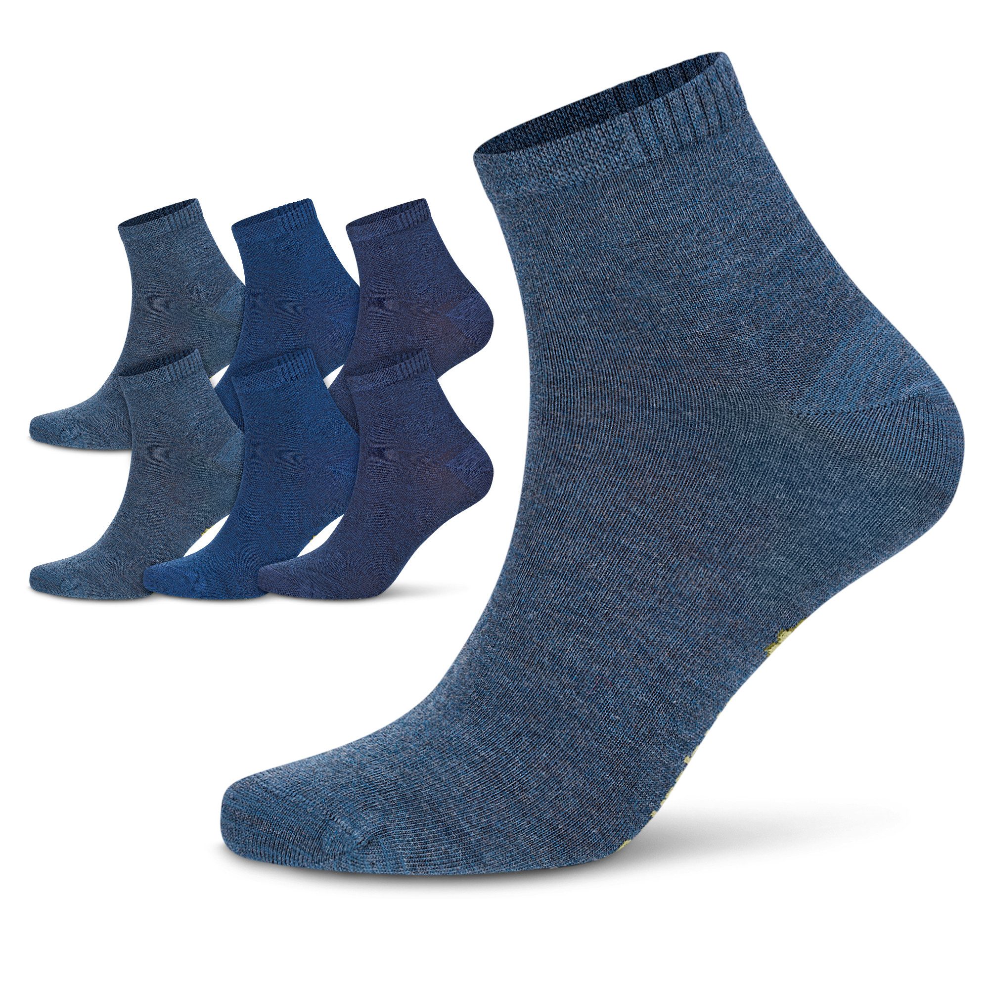 Kurzsocken Bambus Viskose Socken 3 Paar Bambussocken Softrand