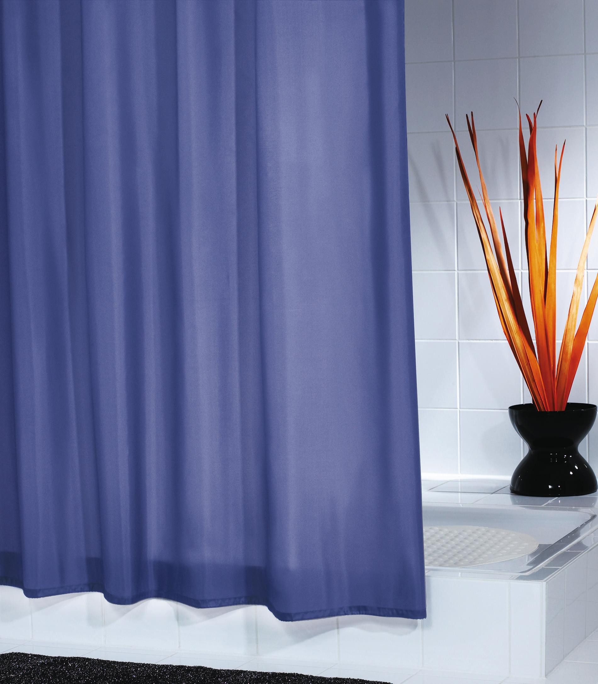 Ridder Duschvorhang Madison ultramarinblau Breite 180 günstig online kaufen