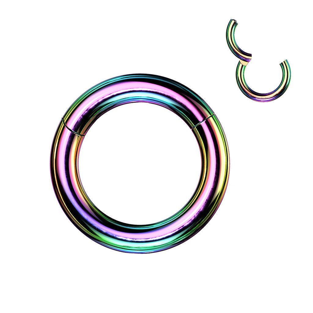 Taffstyle Nasenpiercing Septum Piercing Segment Intim Ring extra dick Chirurgenstahl (Universal Piercing Ring Cartilage Tragus Helix Daith Brust Lippenpiercing), Massiver Universal Clicker Ring