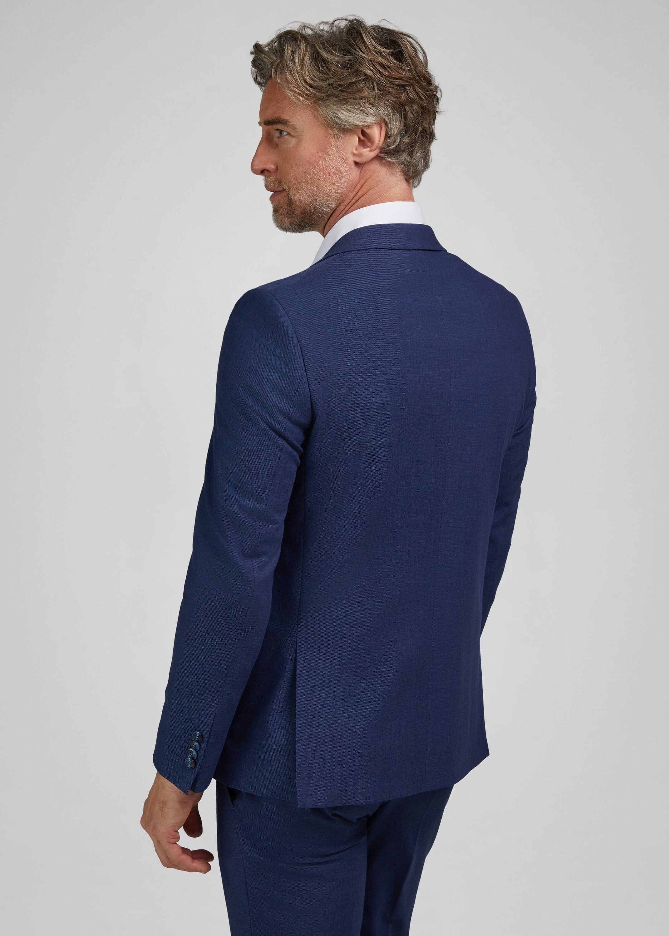 HECHTER PARIS Sakko Zweifarbig strukturierter Dobby-Oxford-Stoff für modernen Look