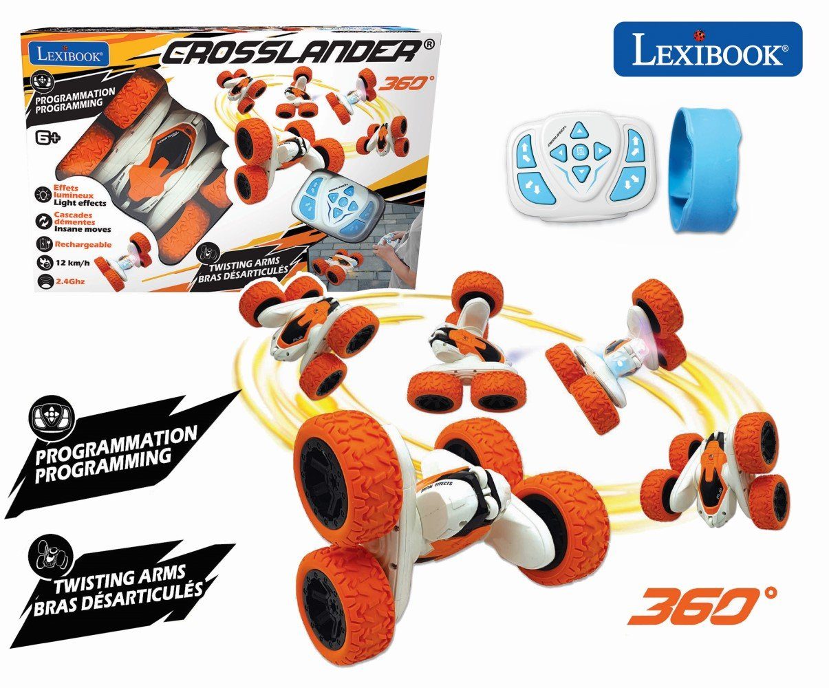 Lexibook® RC-Auto Wiederaufladbares und programmierbares funkgesteuertes Stunt Auto
