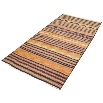 Orientteppich Kelim Fars 108x212 Handgewebter Orientteppich / Perserteppich Läufer, Nain Trading, rechteckig, Höhe: 4 mm