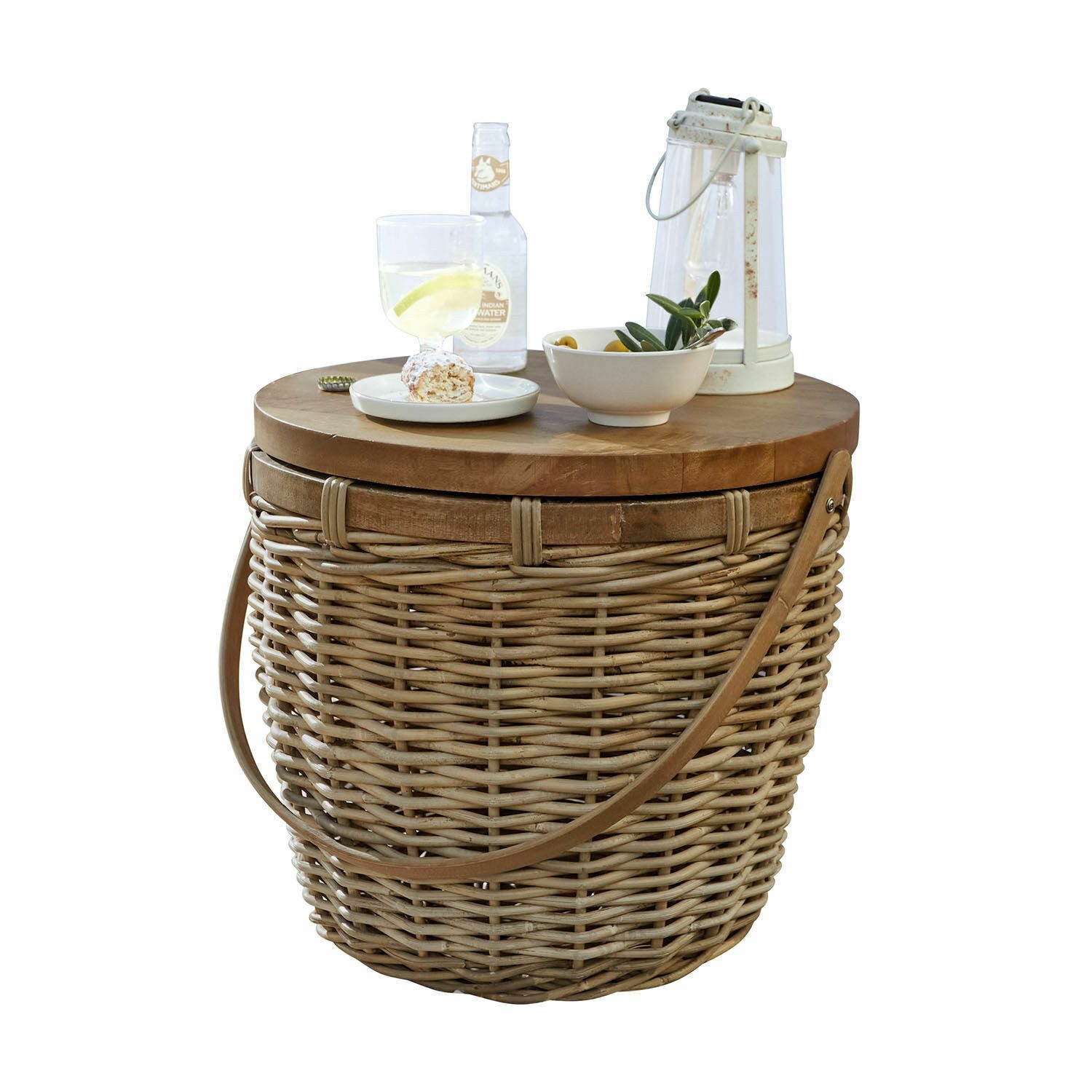 Mirabeau Gartentisch Beistelltisch Moncaris braun