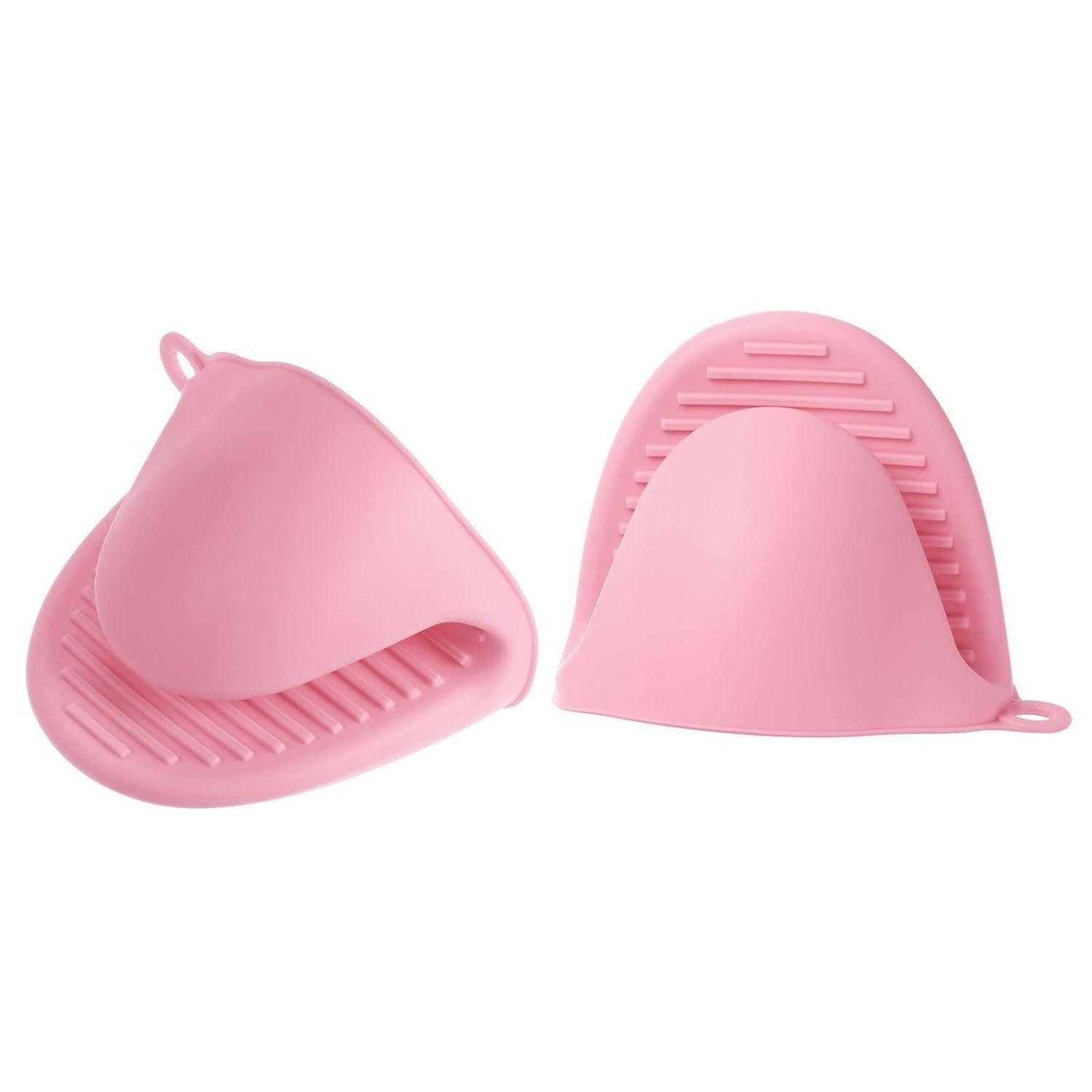 LuxusKollektion Topfhandschuhe Mini-Ofenhandschuhe Silikon Hitzebeständig Rosa