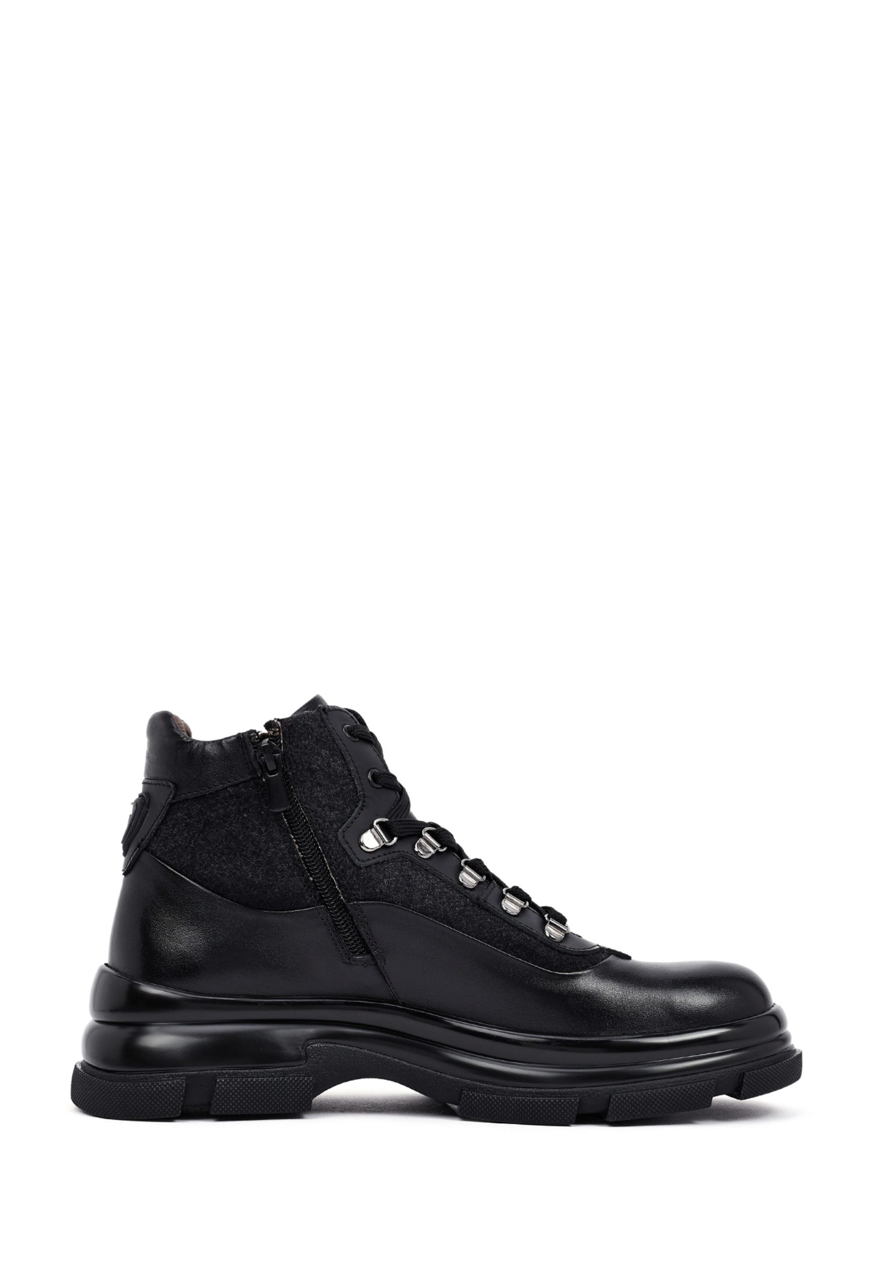 Derimod Stiefeletten aus Leder Ankleboots Schnürsenkel, Lederfutter, Gummis günstig online kaufen