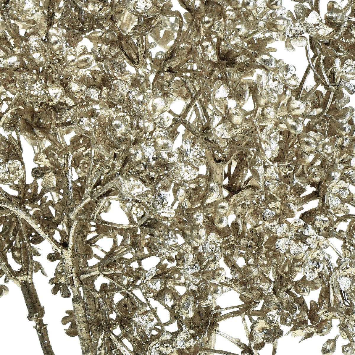 Winterliche Kunstpflanze Gipskraut Kunstpflanzen Metallic Silber Deko Schleierkraut, 3 Stück, Florists Products, Höhe 5.7 cm