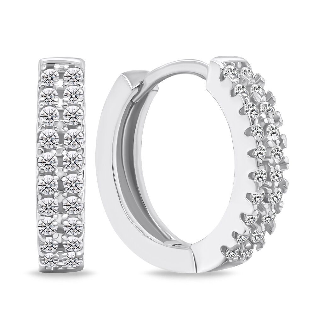 Brilio Silver Fingerring Beautiful silver rings with zircons EA703W