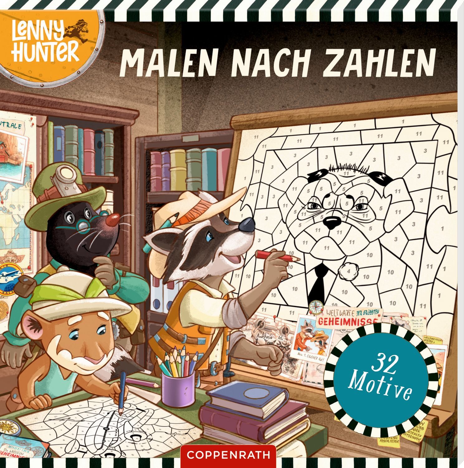 Malen nach Zahlen - Lenny Hunter / Jordi Fresquet (Comicon) nach den Illustrationen Silvio Neuendorf; THiLO, 32 coole Motive (Lenny Hunter)