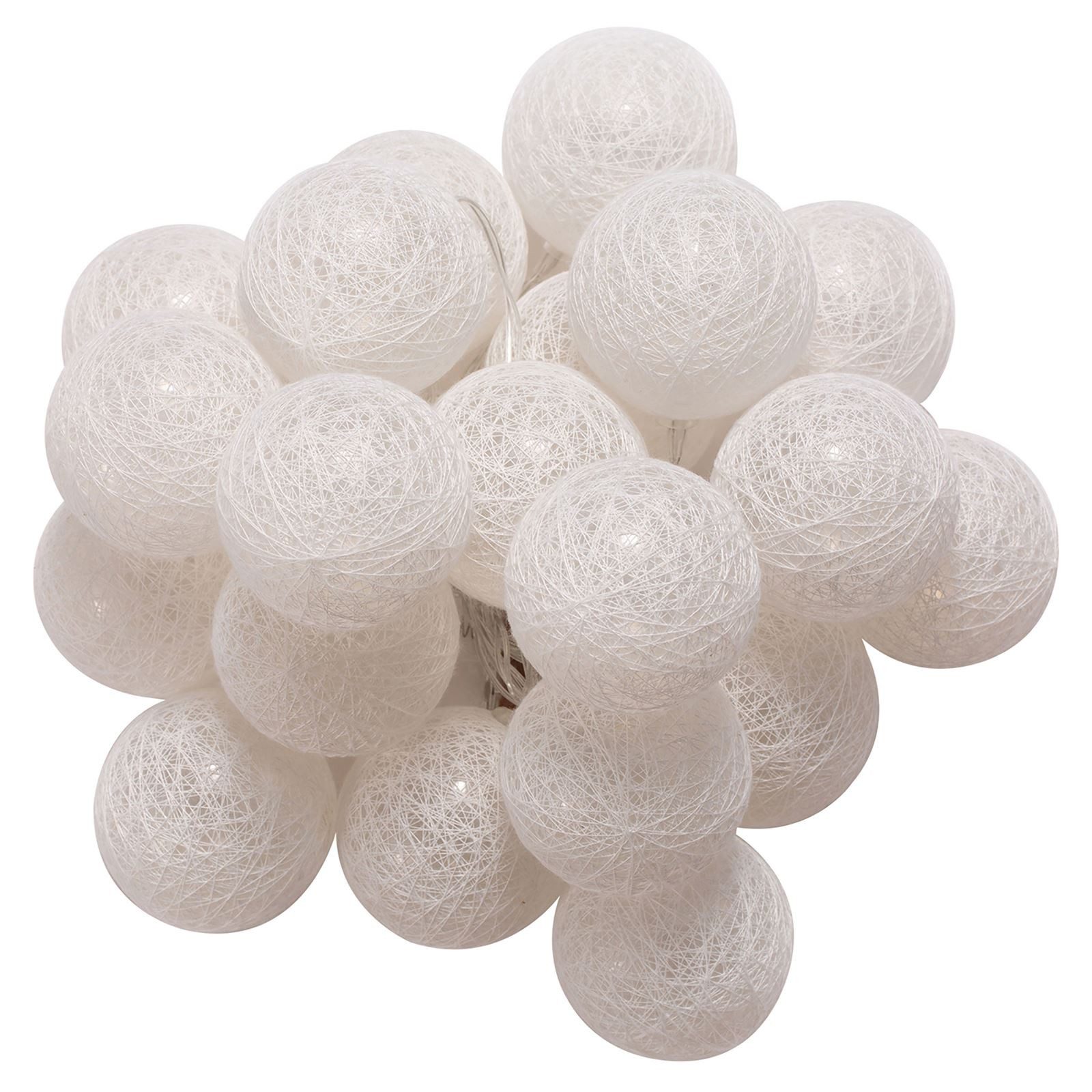 IDIMEX Lichterkette AMICI, Lichterkette mit 20 Kugeln LED Licht warmes weiß Lichtergirlande Indoo