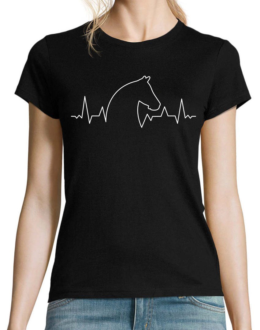 Youth Designz T-Shirt Pferd Heartbeat Damen Shirt mit trendigem Frontprint günstig online kaufen