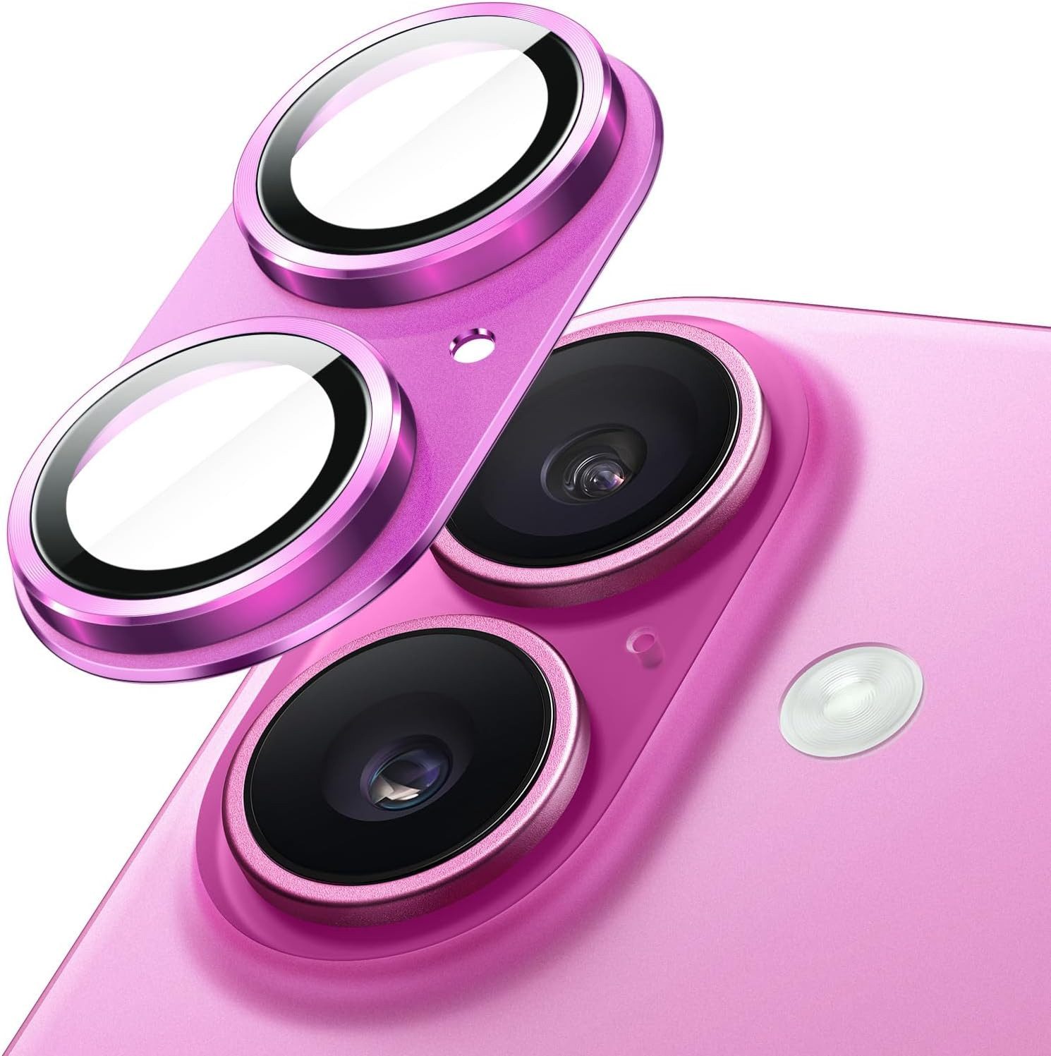 MSM Kameraschutzglas 3D Kameraglas für Apple iPhone 16 / 16 Plus Schutz Panzerfolie Titan