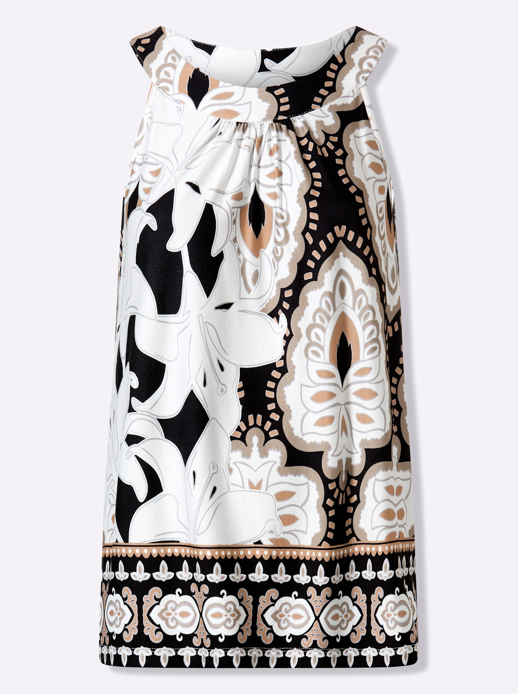 heine Shirttop Druck-Top Ärmellos