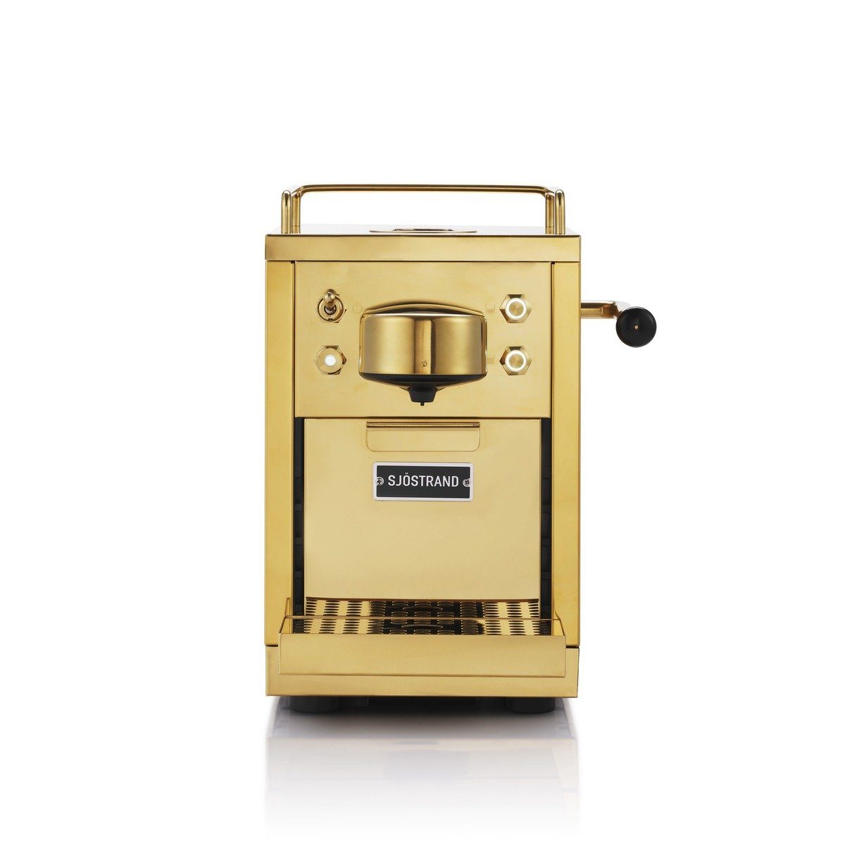 Brass Espresso Machine Sjöstrand Capsule Kapselmaschine