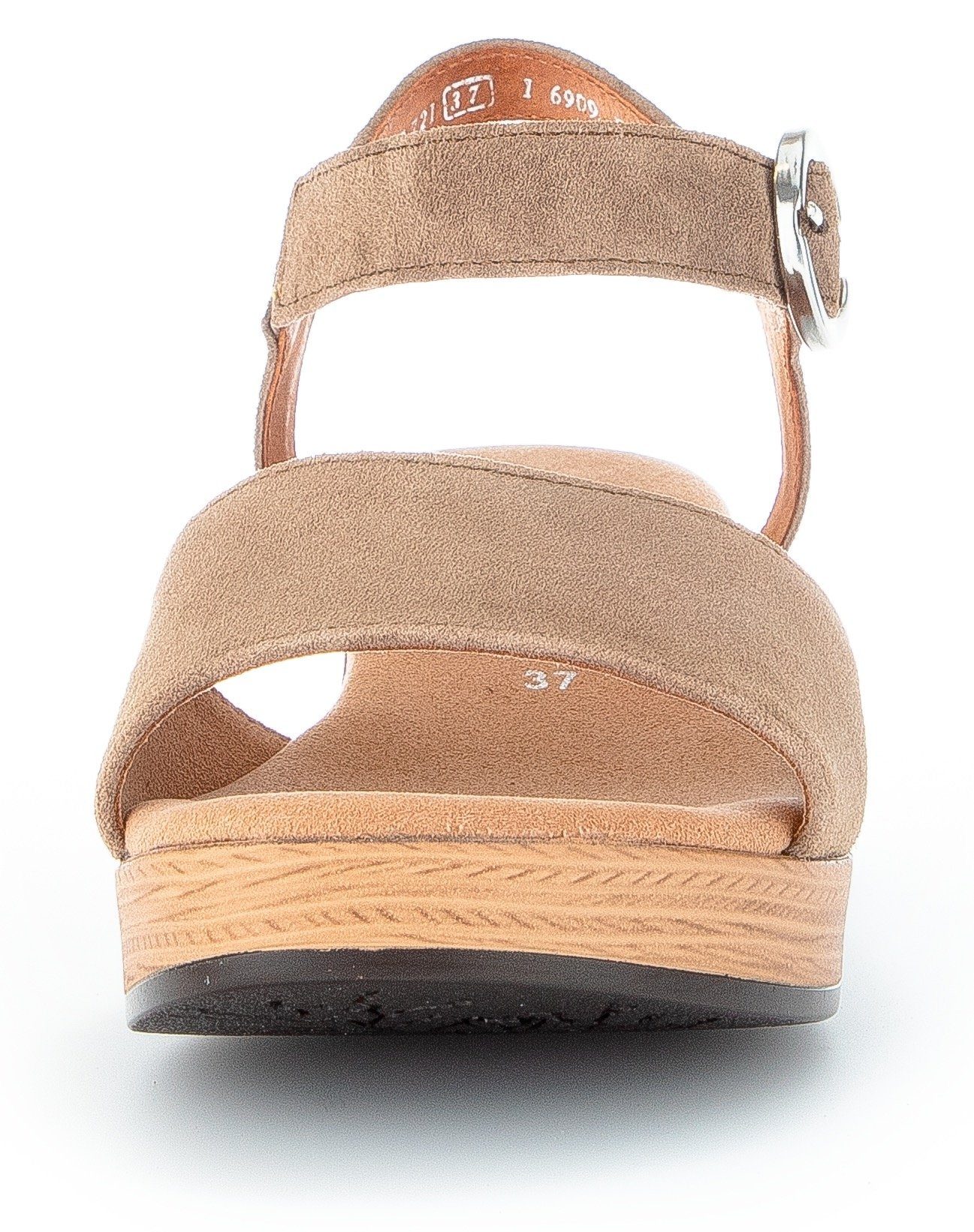 Gabor KRETA Sandalette, Blockabsatz, Sommerschuh, Riemchensandale mit Glitterdruck, Weite G