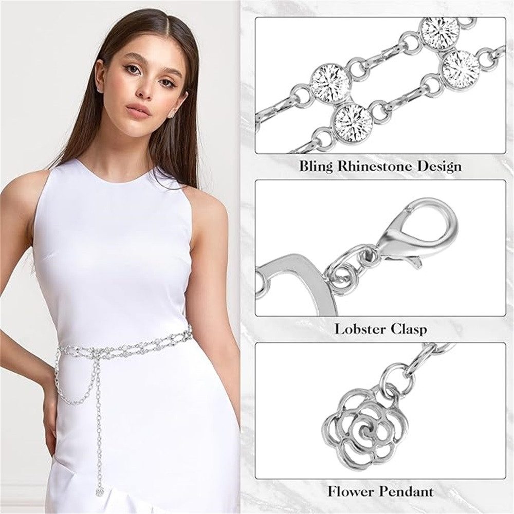 RWEUOQ Kettengürtel Damen Kettengürtel Körperschmuck Bauchkette günstig online kaufen