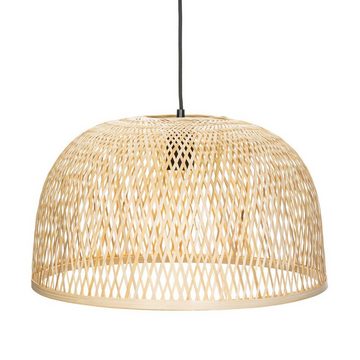 Lindby Hängeleuchte Dabila, dimmbar, Leuchtmittel nicht inklusive, Landhaus / Rustikal, Bambus, holz hell, 1 flammig, E27, Deckenlampe