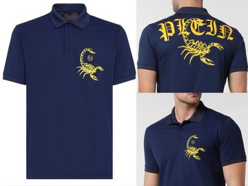 PHILIPP PLEIN Poloshirt PHILIPP PLEIN Scorpion Polo Shirt Polohemd Logo Patch Hemd T-shirt New