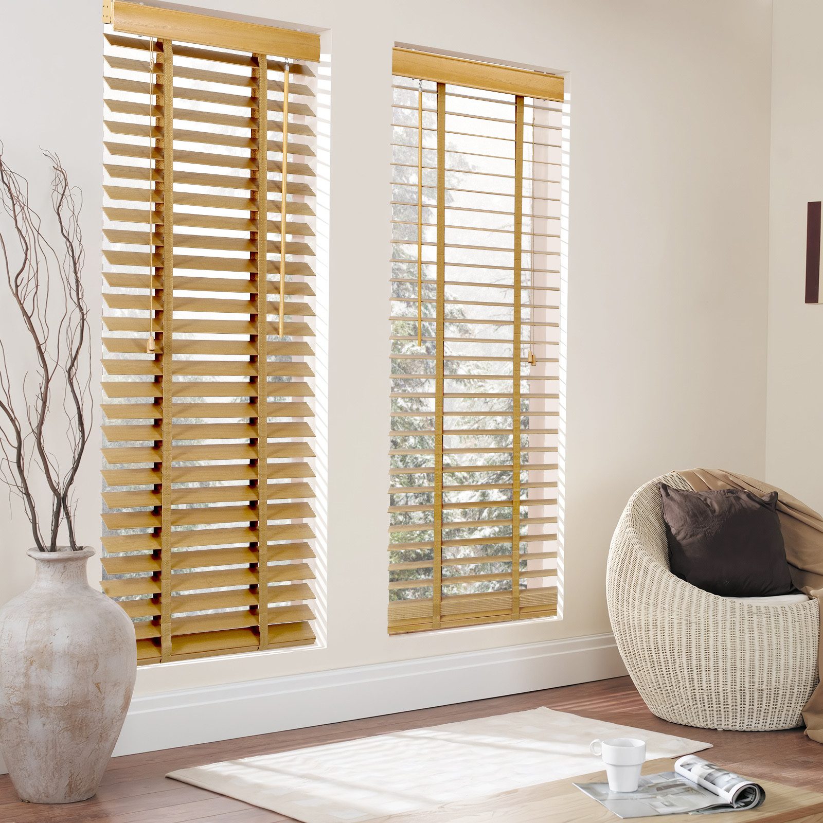 Sekey Jalousie Holzjalousie 50mm Holz Jalousie günstig online kaufen