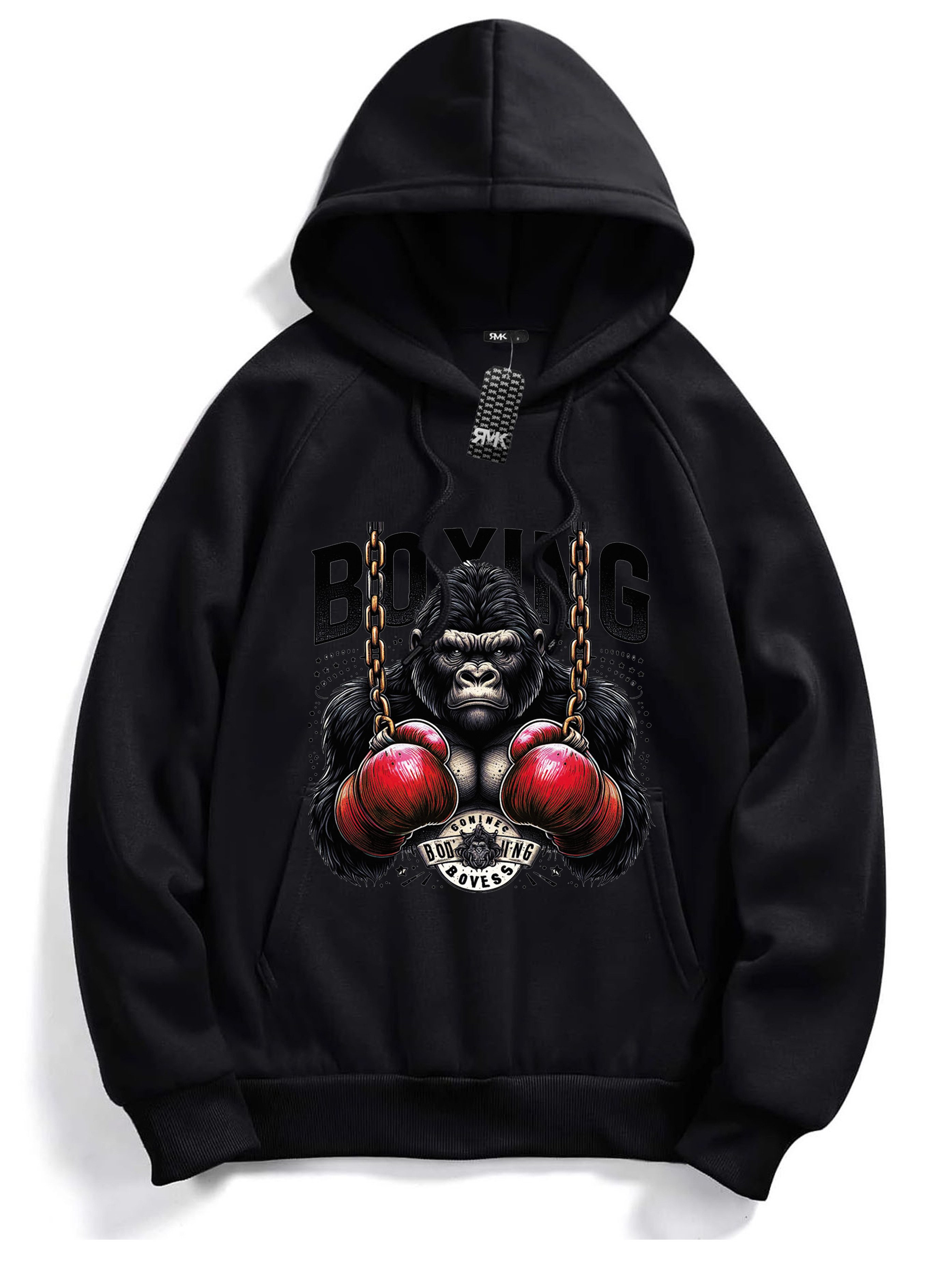 RMK Hoodie Herren Pullover Kapuzenpullover Langarm Boxen Gym Gorilla Oversi günstig online kaufen