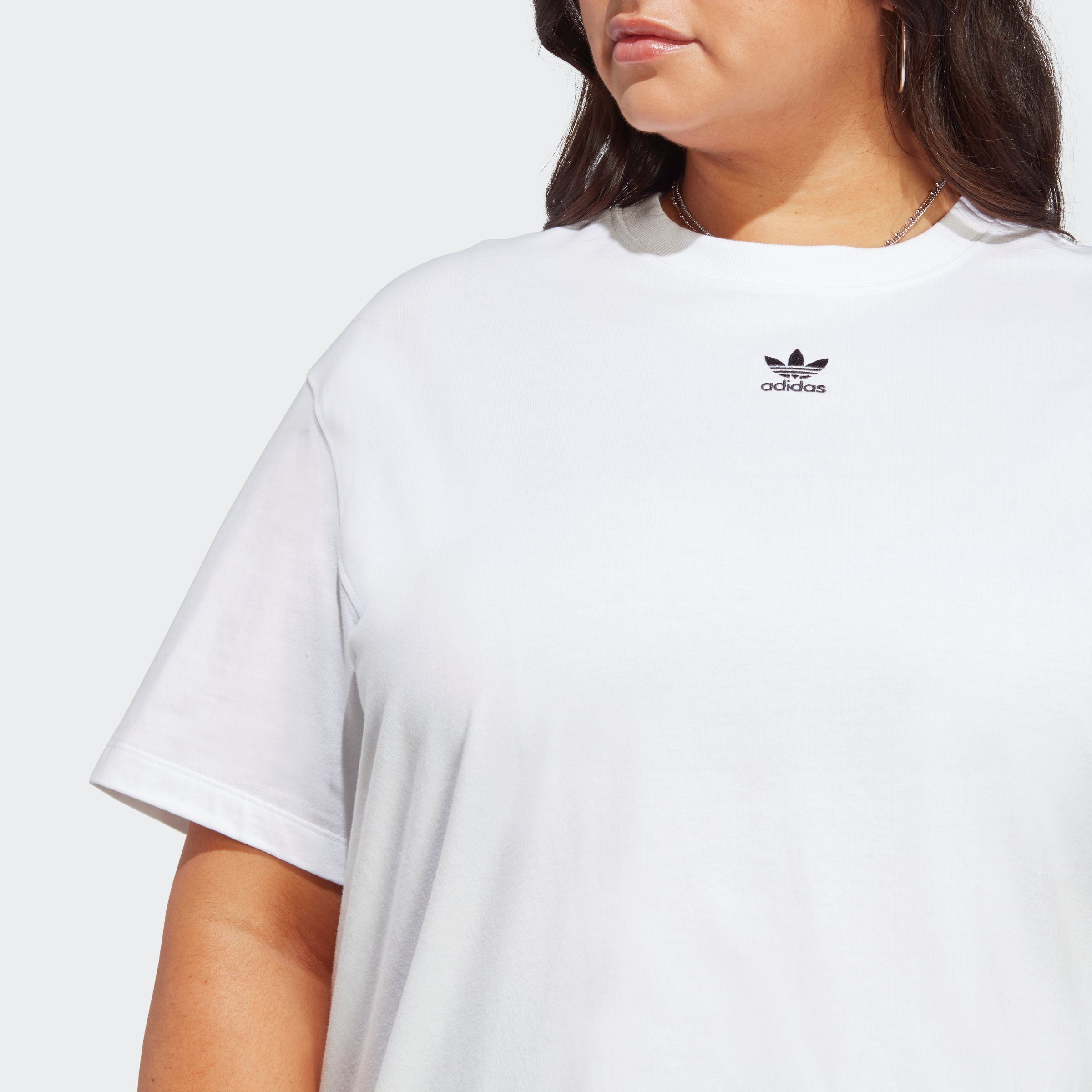 GRÖSSEN adidas ESSENTIALS T-Shirt GROSSE ADICOLOR – White Originals