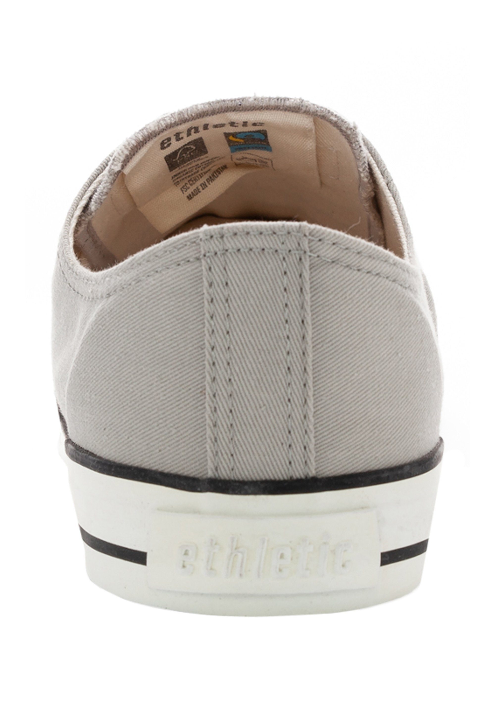 ETHLETIC Fair Trainer White - Vegan, Lo grey Fair, Cut Cap Sneaker just white Nachhaltig urban